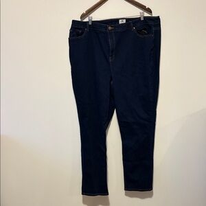 d. jeans Women's Navy Tall Straight Jeans